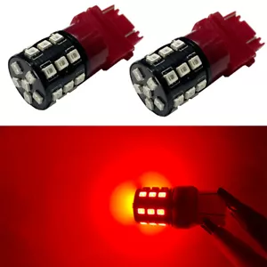 2000LM Extremely Bright Red High Power 4157 3047 3157 LED Tail Brake Light Bulbs - Picture 1 of 2
