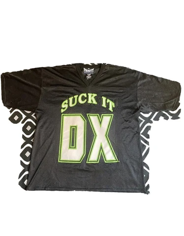 RARE WWF DX JERSEY 2000s VINTAGE D-Generation-X “Suck it” #69 Size XL Wrestling Cover