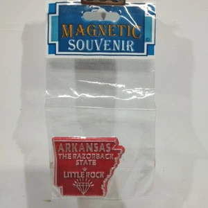 State Souvenir Magnet Arkansas Fridge Refrigerator State Shaped Keepsake - Picture 1 of 2