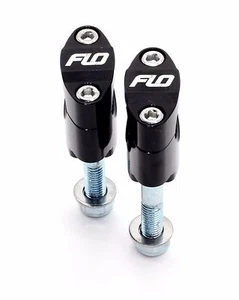 Flo BLACK  Rubber Mount Fat 1 1/8" 28.5mm Oversize Handlebar Clamp Bar Mounts - Picture 1 of 4