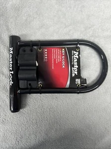 Master Lock Bike Security Key U-Lock 7 1/2x9 3/4 with 2 keys & Carrying Bracket - Picture 1 of 2