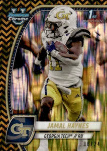 2024 Bowman University Chrome Black & Gold Stealth #90 Jamal Haynes /24 - Picture 1 of 2