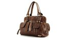 Vintage Y2K CHLOE Cognac Brown Leather Lindsay Lohan Bay Bag Tote Satchel