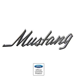 1969~1973 Mustang Fender Trunk Emblem "Mustang" Script Chrome Metal EM3653 - Bild 1 von 1