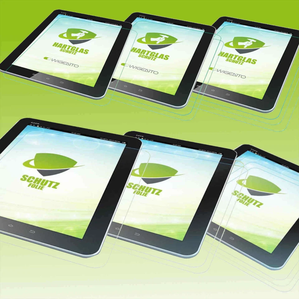 Tempered Echtglas Schutzfolie H9 und normale Displayschutzfolien für Tablet Neu - Bild 1 von 1