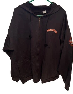 Vitg Harley Davidson Full Zip Hoodie Sweatshirt Mens XL Black Daytona Beach, FL - Picture 1 of 5