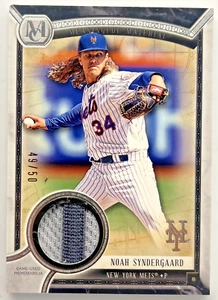 2018 Topps Museum Collection Noah Syndergaard Meaningful Material Game Used Pat - Picture 1 of 2