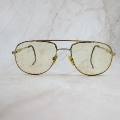 Marco de gafas MArchon niños dorado marrón metal borde completo aviador 58-18-165 Foto 1 de 4