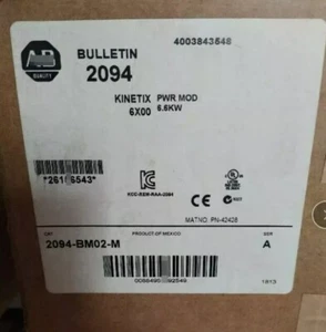 New Allen Bradley 2094-BM02-M SER A Kinetix 6500 15A Servo Axis Power - Imagen 1 de 3