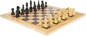 Juego de ajedrez de madera tamaño torneo estándar Toronto Olive tablero de 20", 3,5" 9 cm King - Imagen 1 de 4