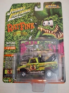 1965 CHEVROLET TOW TRUCK RAT FINK GREEN 1/64 JOHNNY LIGHTNING JLSP360 A - Picture 1 of 2