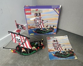 Lego Pirates Set 6250 Cross Bone Clipper Complete w/ Box & Manual