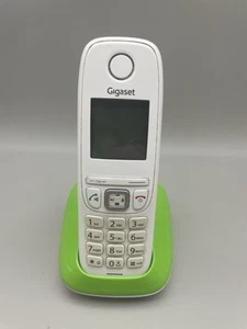 Gigaset AS 405 weiß- grün Mobilteil+ Basisstation- Ladeschale ohne Netzteil - Bild 1 von 4
