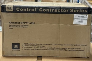 JBL Control 67P/T Bajo Extendido Gama Completa Premium Colgante Blanco Par NUEVO - Imagen 1 de 2