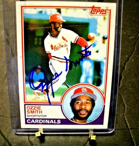 Ozie Smith - 1983 Topps Card # 540 - Autograph - Picture 1 of 11