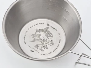Snow Peak TONED TROUT Titanium Sierra Cup Backpacker 2025 Limited Japan NEW - Picture 1 of 5