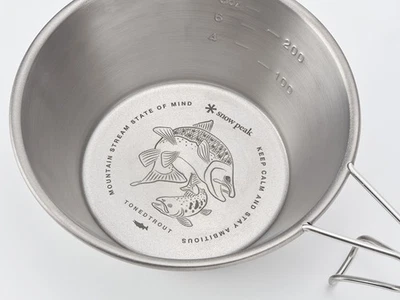 Snow Peak TRUCHA TONEADA Titanio Sierra Cup Backpacker 2025 Limited Japón NUEVO Foto 1 de 4