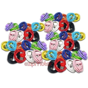 LOT 50 3FT USB SYNC POWER CHARGER CABLES IPHONE IPOD TOUCH CLASSIC NANO IPAD NEW - Photo 1/1