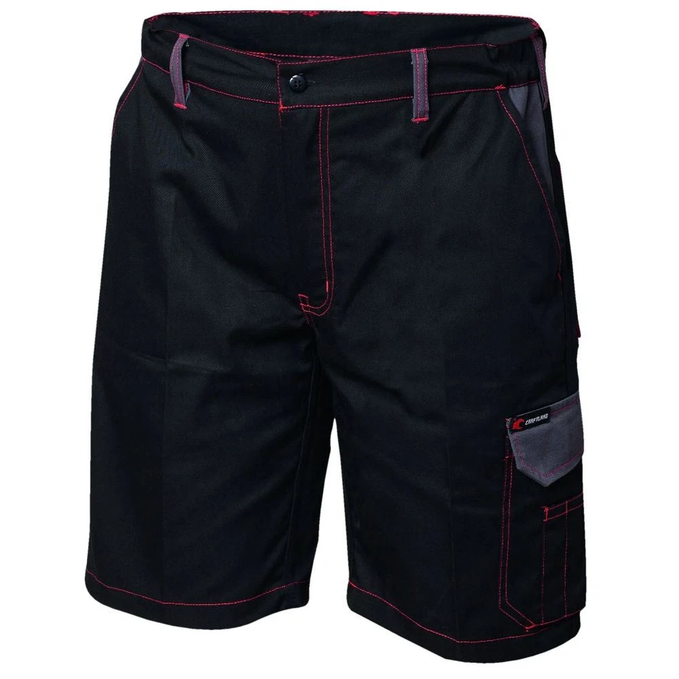 CRAFTLAND MECHELEN Shorts Schwarz/Grau kurze Arbeitshosen