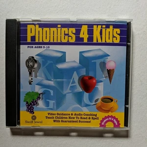 Phonics 4 Kids (PC, 1999) Cosmi CD Windows Reading & Spelling Learning - Picture 1 of 3