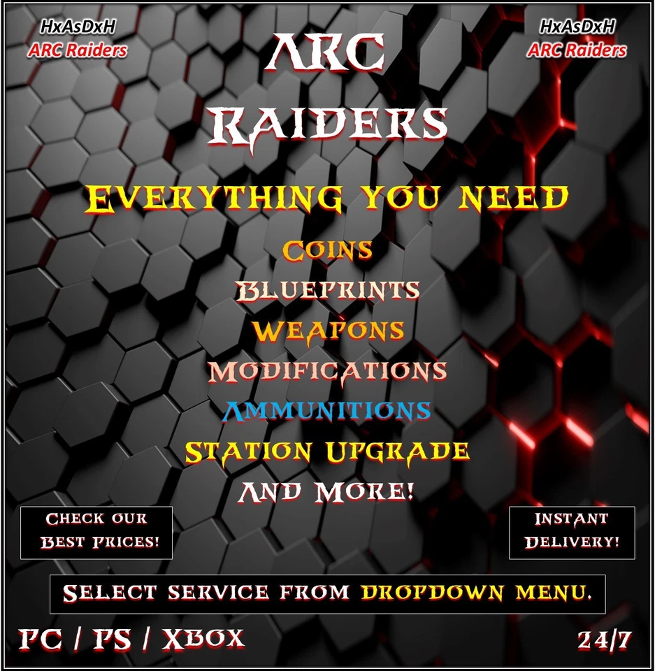 ✨ARC Raiders✨Blueprints✨Coins✨Weapons✨Ammo✨Mods✨Station Upgrade✨Augments✨24/7✨ - Image 1 of 1