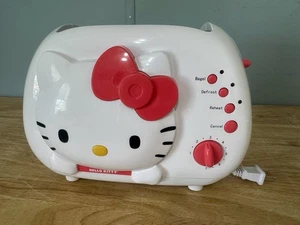 Hello Kitty 2 Scheiben Breitschlitz Toaster KT5211 Brot/Bagel Weiß Rosa Sanrio 2008 - Bild 1 von 6