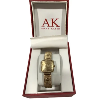 Anne Klein Diamond Collection Watch Gold Tone Hidden Face Untested Needs Battery - Image 1 of 4