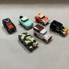 1989 Micro Machines Galoob Insiders Lot Of 6 Tank, Chevy, Hot Rod NO MINI CARS