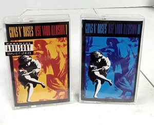 GUNS N' ROSES SET OF 2 ~ USE YOUR ILLUSION I & II ~ CASSETTE TAPES- NEAR MINT! - Bild 1 von 11