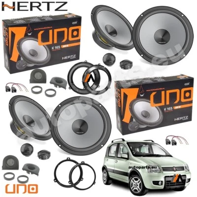 Kit 8 Casse Altoparlanti Hertz K165 per Fiat Panda dal 2003 con Griglie Tweeter - Immagine 1 di 4