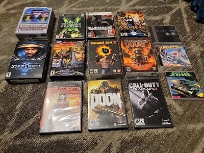 Лот товаров с играми для ПК Serious Sam, Doom, Star Craft, Battle Zone и многое другое см. фотографии  - Изображение 1 из 4