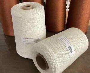 5/2 Linen Yarn, Bleached White, Weaving Yarn, Natural Fibers, 16oz cone - Picture 1 of 2