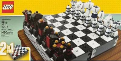 *Retired* New Sealed LEGO 40174 Chess&Checkers 2 in 1 Set - 1450 pieces - Image 1 of 2