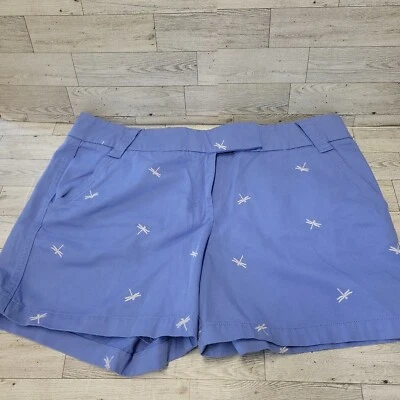 NUEVO J. Pantalones Cortos Chinos Crew Rotos Para Mujer 14 Informales Azul Frente Plano Algodón Foto 1 de 4