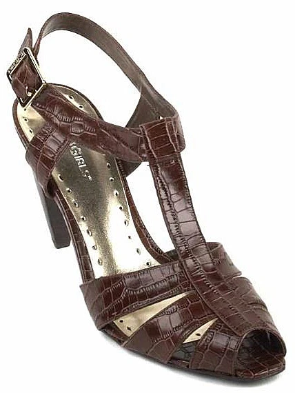 Nuevo BCBGirls Mujeres Cuero Tacón Alto Vestido Cordones Sandalia Zapato de Bomba Talla 8 B Foto 1 de 2