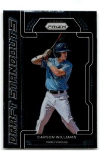 2021 Draft Standouts Carson Williams Tampa Bay Devil Rays #DS-CW