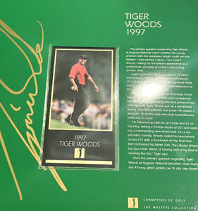 1997-98 CHAMPIONS OF GOLF MASTERS COLLECTION GOLD FOIL SET TIGER WOODS RC RARE