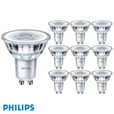 Philips CorePro LED GU10 3.5W Cool White 4000K 36° Non-Dimmable 10-Pack Bulbs - Image 1 of 4