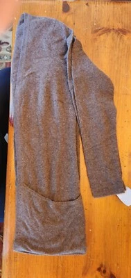 Kenar Cardigan soft  2-Ply 100% Cashmere Sweater Women pockets Medium Brown - Image 1 of 4