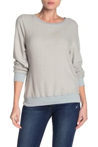 Suéter Wildfox Holgada Playa Gris Cuello Redondo Talla Pequeña - Imagen 1 de 4