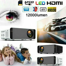 12000 lumenów 1080P HD 3D LED Projektor wideo AV / VGA / USB / HDMI Kino domowe