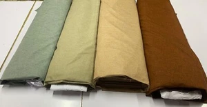 BEAUTIFUL KAJUN CATIONIC YARN COTTON FEEL DRESS FABRIC. : 150CM WIDE : #MC1 - Picture 1 of 15