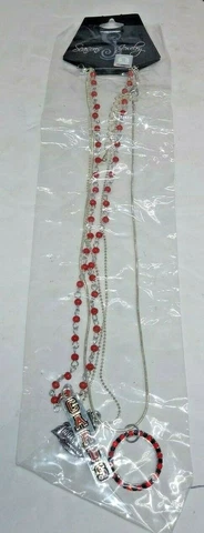 SEASONS NCAA LOUISVILLE CARDINALS 3 PIECE NECKLACE SET NWT Cover