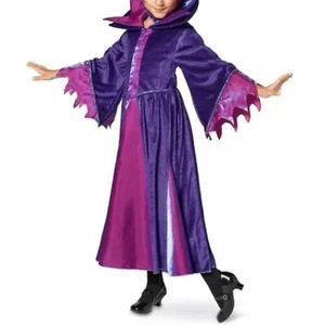 Disney Costume Kids 7/8 Castle Collection Maleficent Dress Halloween Purple Pink - Picture 1 of 11