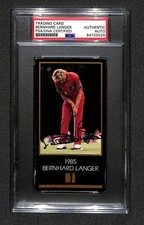 Bernhard Langer "1985 Masters" 1993 Grand Slam Champions Golf Signed Card PSA rc