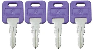Paquete de 4 llaves de bloqueo de remolque autocaravana autocaravana Global Link OEM PÚRPURA G384 de repuesto OEM - Imagen 1 de 1