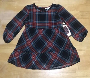 Neu mit Etikett Draper James Mädchen 3T Mommy & Me Pullover rot grün kariert Kleid - Bild 1 von 9