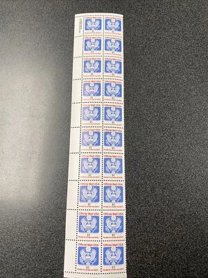 O151 $1 Official Margin Strip Of 20 Superb Never Hinged  - Image 1 of 4