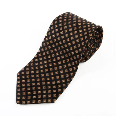 Stefano Ricci Yellow on Black Geometric Tie 30579 Foto 1 de 2