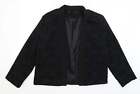 Atmosphere Womens Black Paisley Polyester Jacket Blazer Size 16